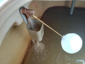 ボーリング井戸洗浄とジェットポンプ取替（松山市堀江町）