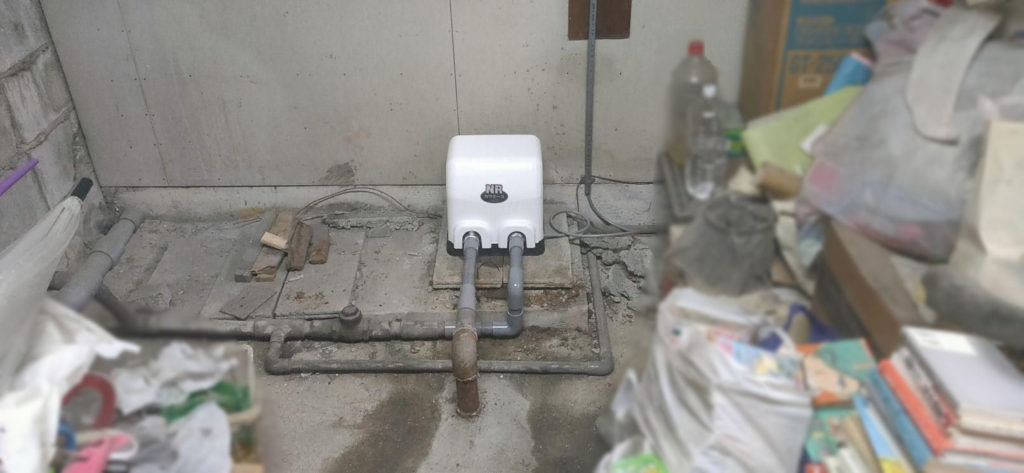 老朽化した井戸ポンプの取替（松山市旭町）