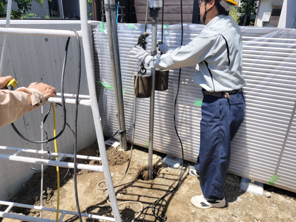 水が出なかった打抜き井戸工事（松山市北土居）